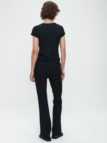 Greta Terry Jersey-Hose | Alt-Schwarz
