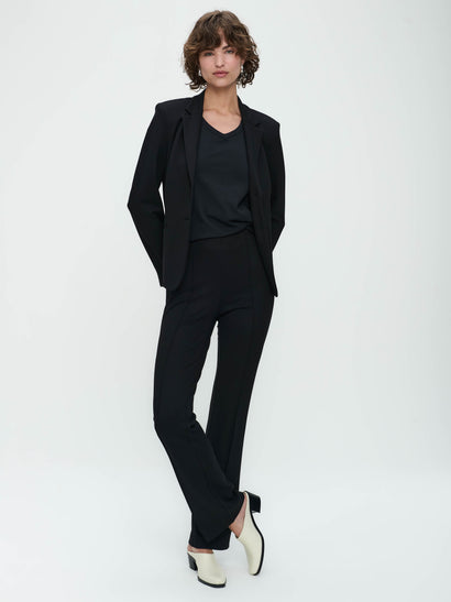 Greta Terry Jersey-Hose | Alt-Schwarz