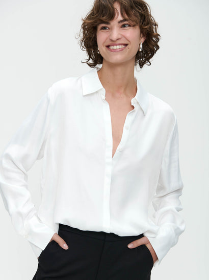 Blouse Sofi en viscose | Blanc