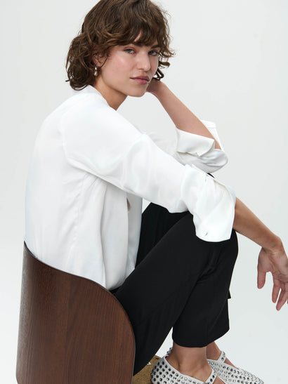 Blouse Sofi en viscose | Blanc