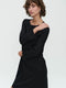 Joan Terry jersey Jurk | Old Black