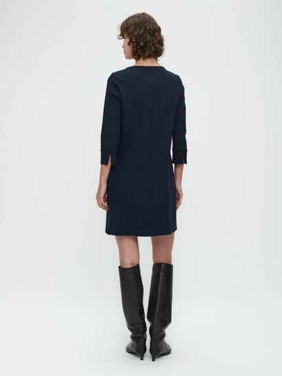 Robe Joan en jersey éponge | Bleu