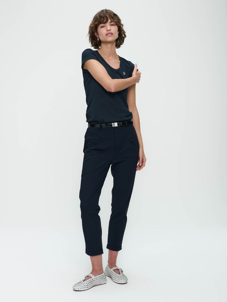 T shirt V Neck Easy Wear Organic Cotton | Blue