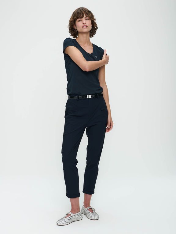 T shirt V Neck Easy Wear Organic Baumwolle | Blue