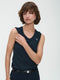 T shirt V Neck Easy Wear Organic Cotton | Blue