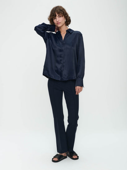 Blouse Sofi en viscose | Bleu