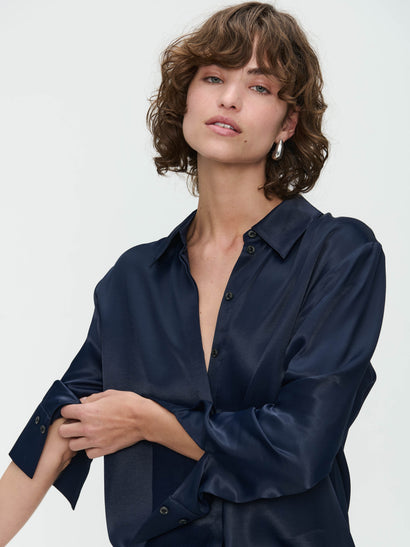 Blouse Sofi en viscose | Bleu