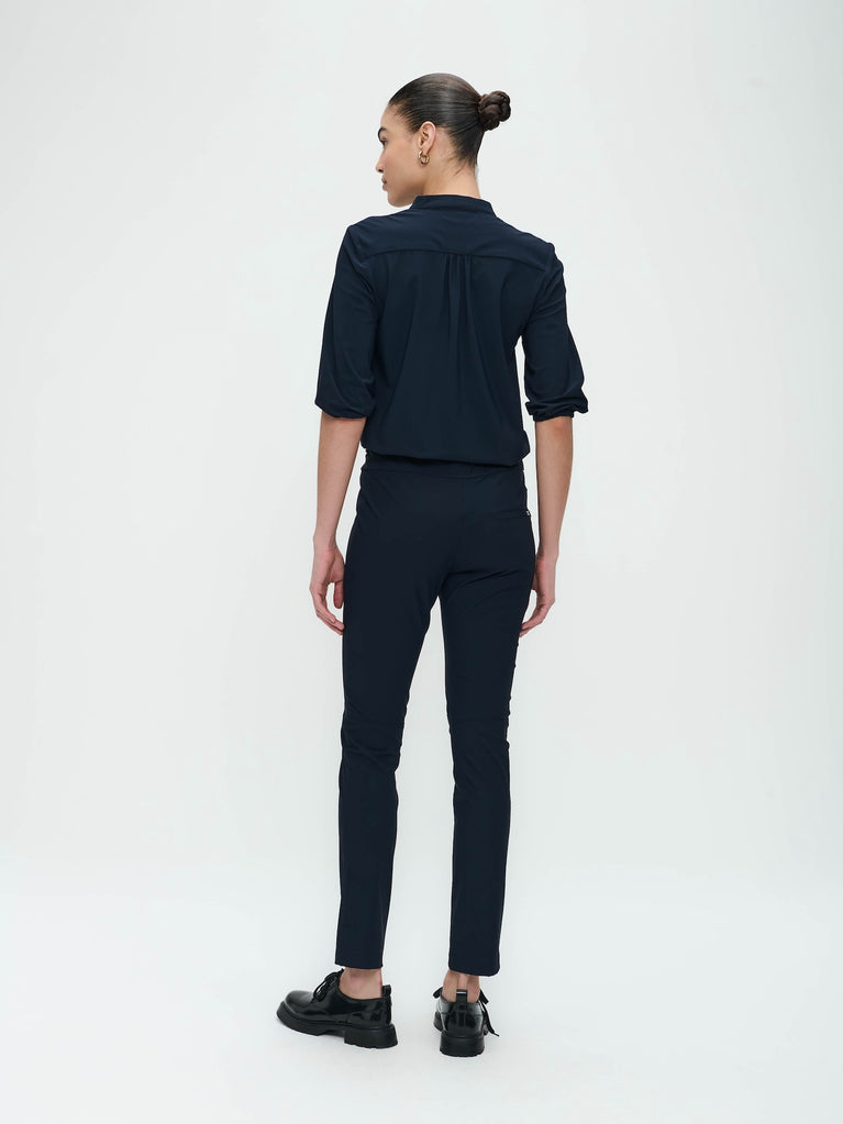 Hose Emma-straight leg fit Technical Jersey | Blue