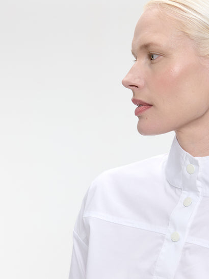 Angelika poplin top | White