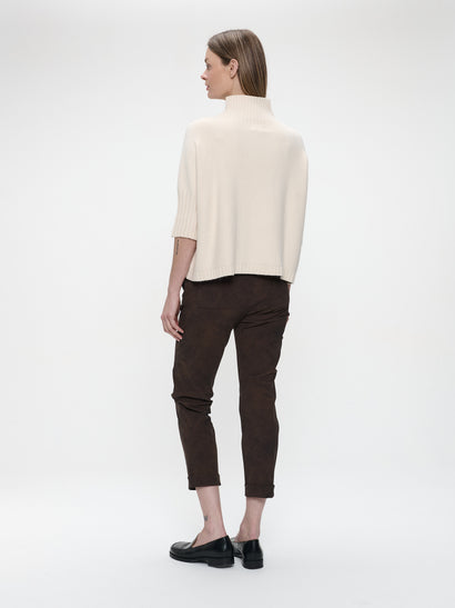 Pullover gold print NB2404 | Beige Gold
