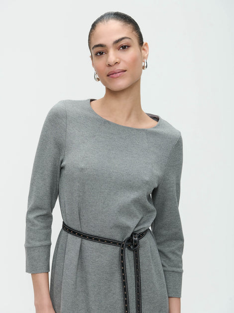 Joan Terry jersey Jurk | Grey Melange