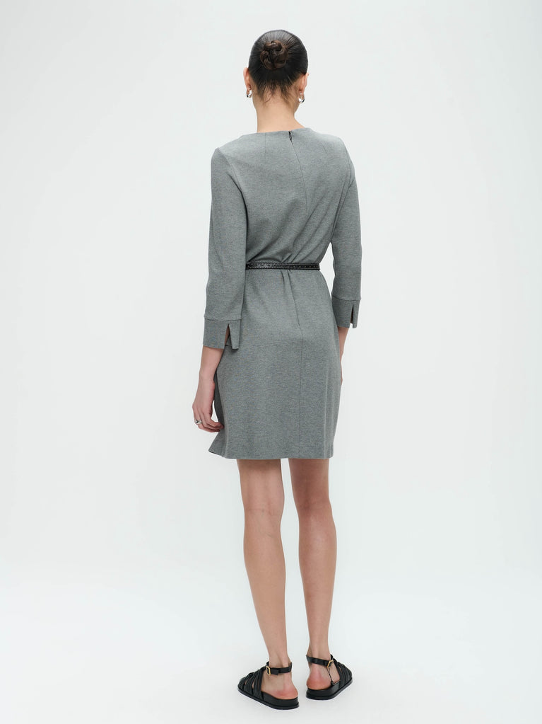 Joan Terry jersey Jurk | Grey Melange