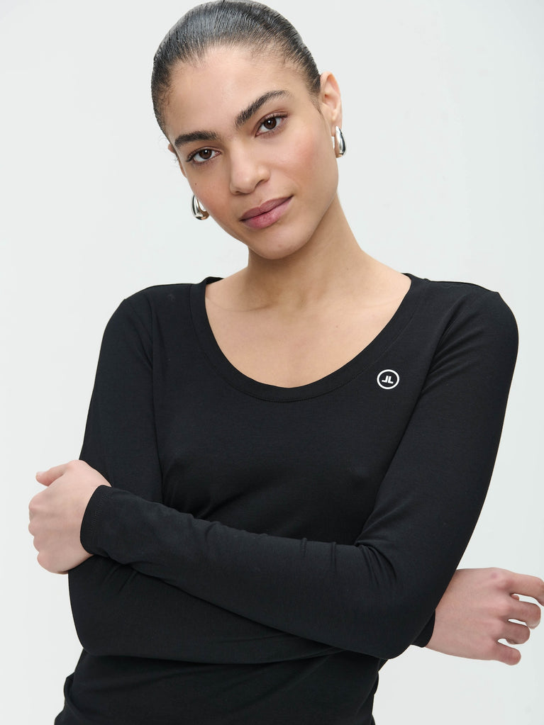 T shirt R Neck Easy Wear Organic Cotton | Black