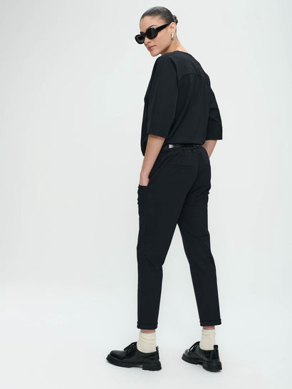Hary Pants Technischer Jersey | Schwarz