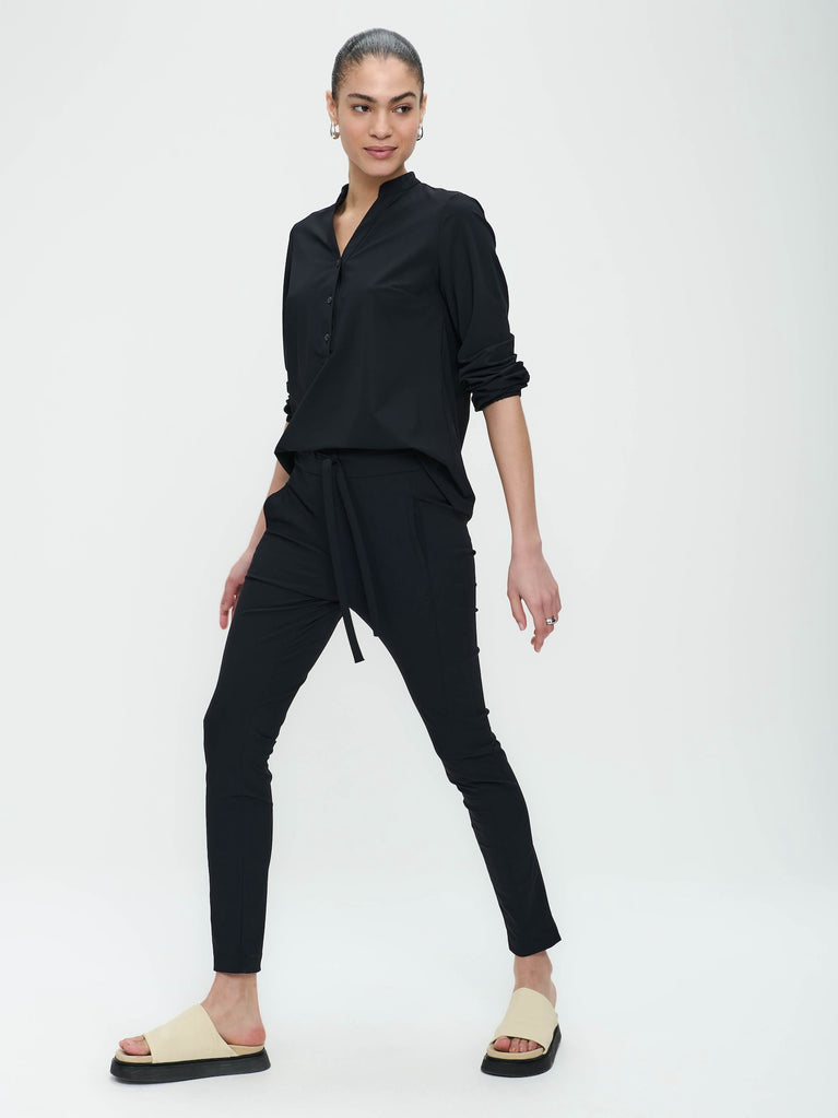 Broek Anna - Skinny fit Technical Jersey | Black