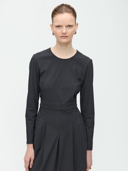 Abito Jackie a maniche lunghe Technical Jersey | Grigio scuro