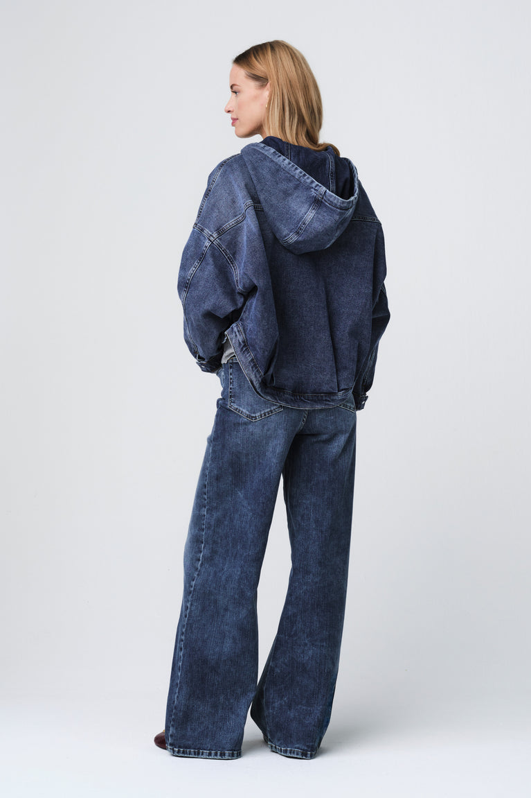 Fly loose yoga jeans | Night Blue