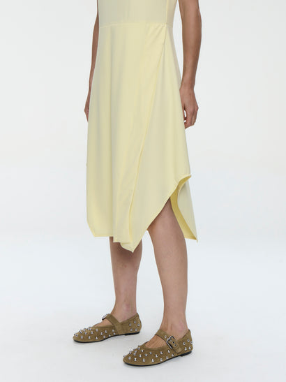 Susanne jurk technical jersey | Geel