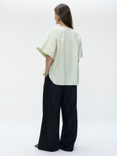 Hiroko cotton mix blouse | Aloe