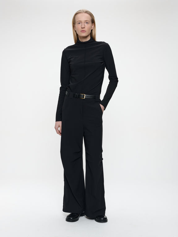 Zarra Top Technical Jersey | Black