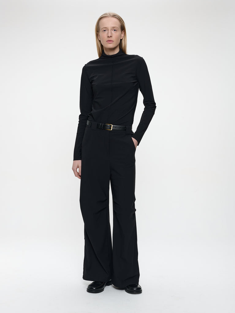 Zarra Top Technical Jersey | Black