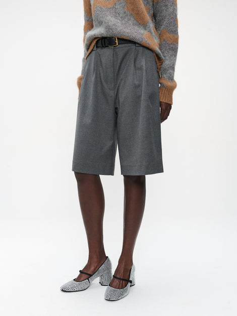 Monna viscose short pants | Dark Grey