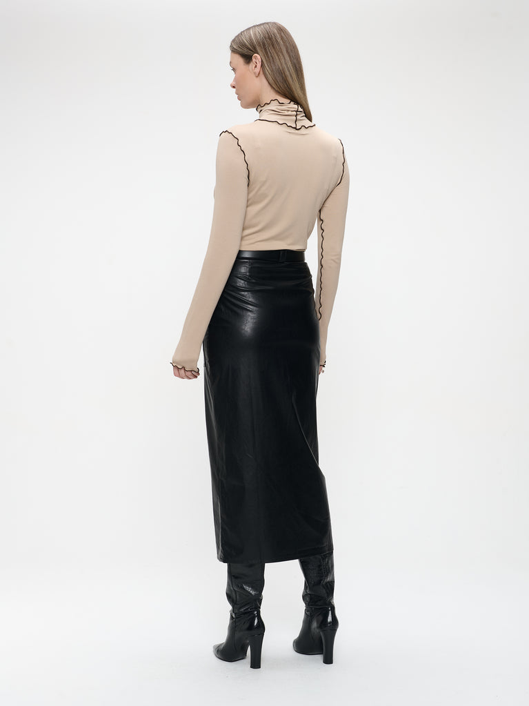 Janice viscose top | Capuccino