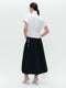 Maud cotton poplin skirt | Black
