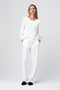 Elvio pants soft Punto Milano jersey | Panna