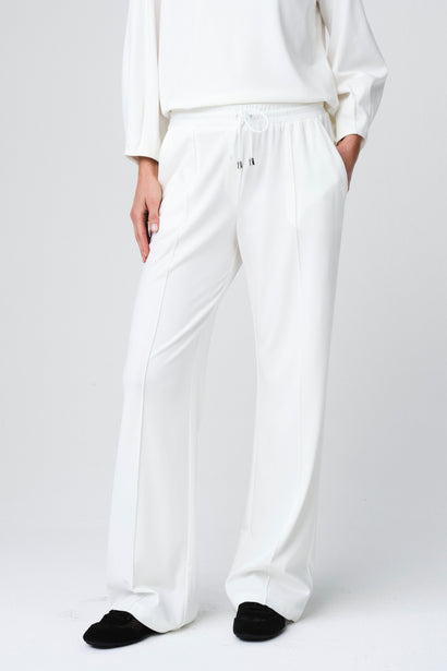 Elvio pants soft Punto Milano jersey | Panna