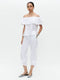 Cotton summer pants T549 | White