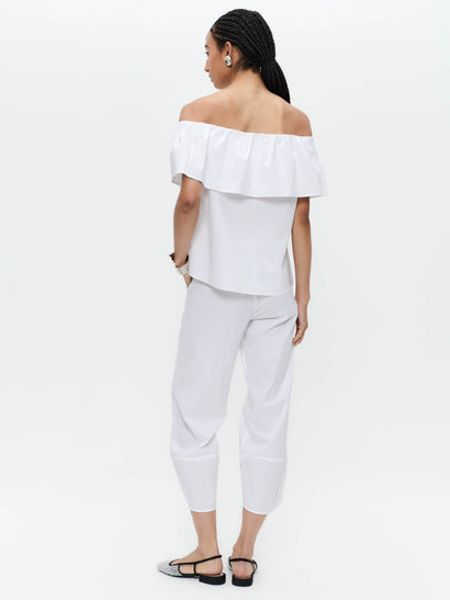 Cotton summer pants T549 | White
