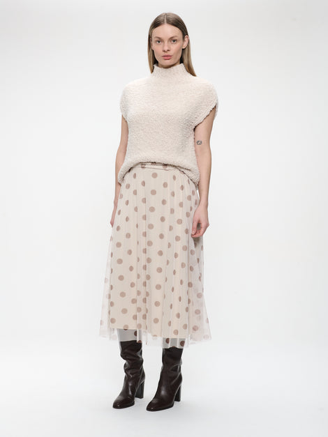 Coarse Boucle vest | Off White