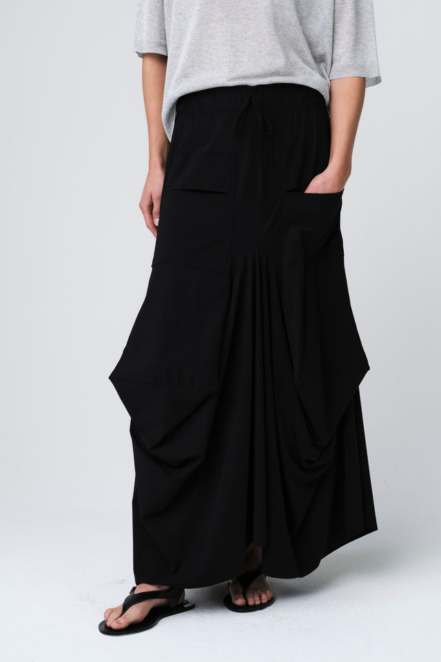 Nell skirt technical jersey Nell skirt technical jersey | Black