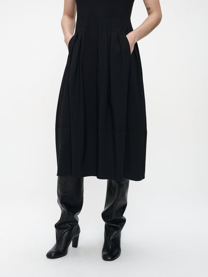 Heide dress technical jersey | Black