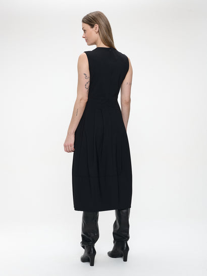 Heide dress technical jersey | Black