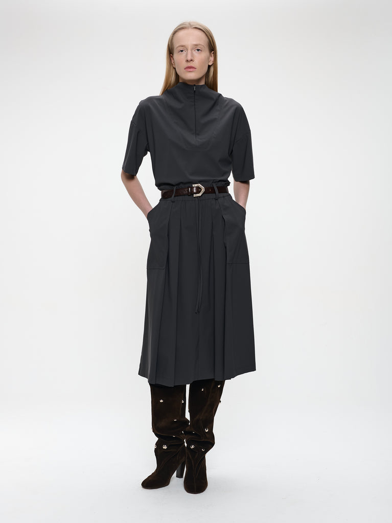 Leone blouse technical jersey | Grey