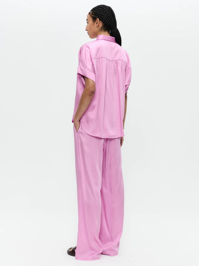 Romy rayon viscose blouse | Pink