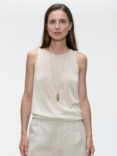 Lichtgewicht viscose top 2000 | Ecru