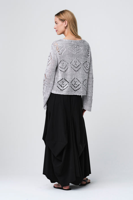 Nell skirt technical jersey | Black
