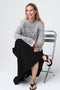 Sequined hole pullover E25053 | Light Grey