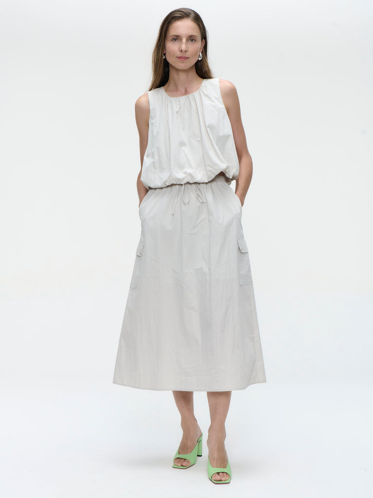 Nori cotton top | Light Grey