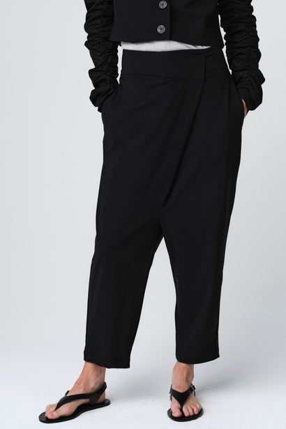 Savino-broek van technische jersey | Zwart