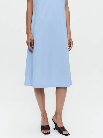Fennela dress technical jersey | Mid Blue