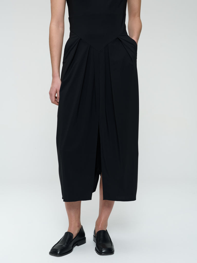Jacklin stretch technical jersey dress | Black