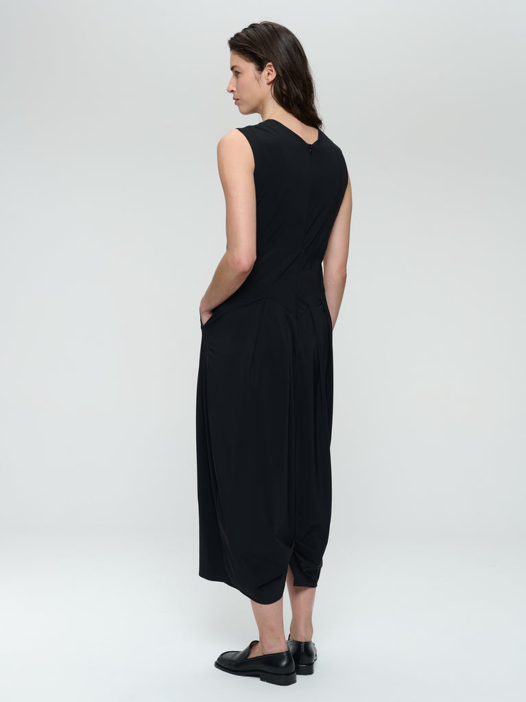 Jacklin stretch technical jersey dress | Black