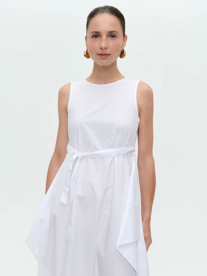 Poplin dress T747 | White