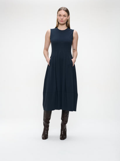 Heide dress technical jersey | Blue
