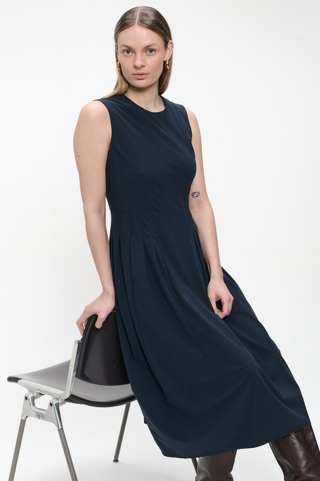 Heide dress technical jersey Heide dress technical jersey | Blue