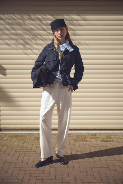 Blusa Fiorella in misto cotone | Azzurro chiaro